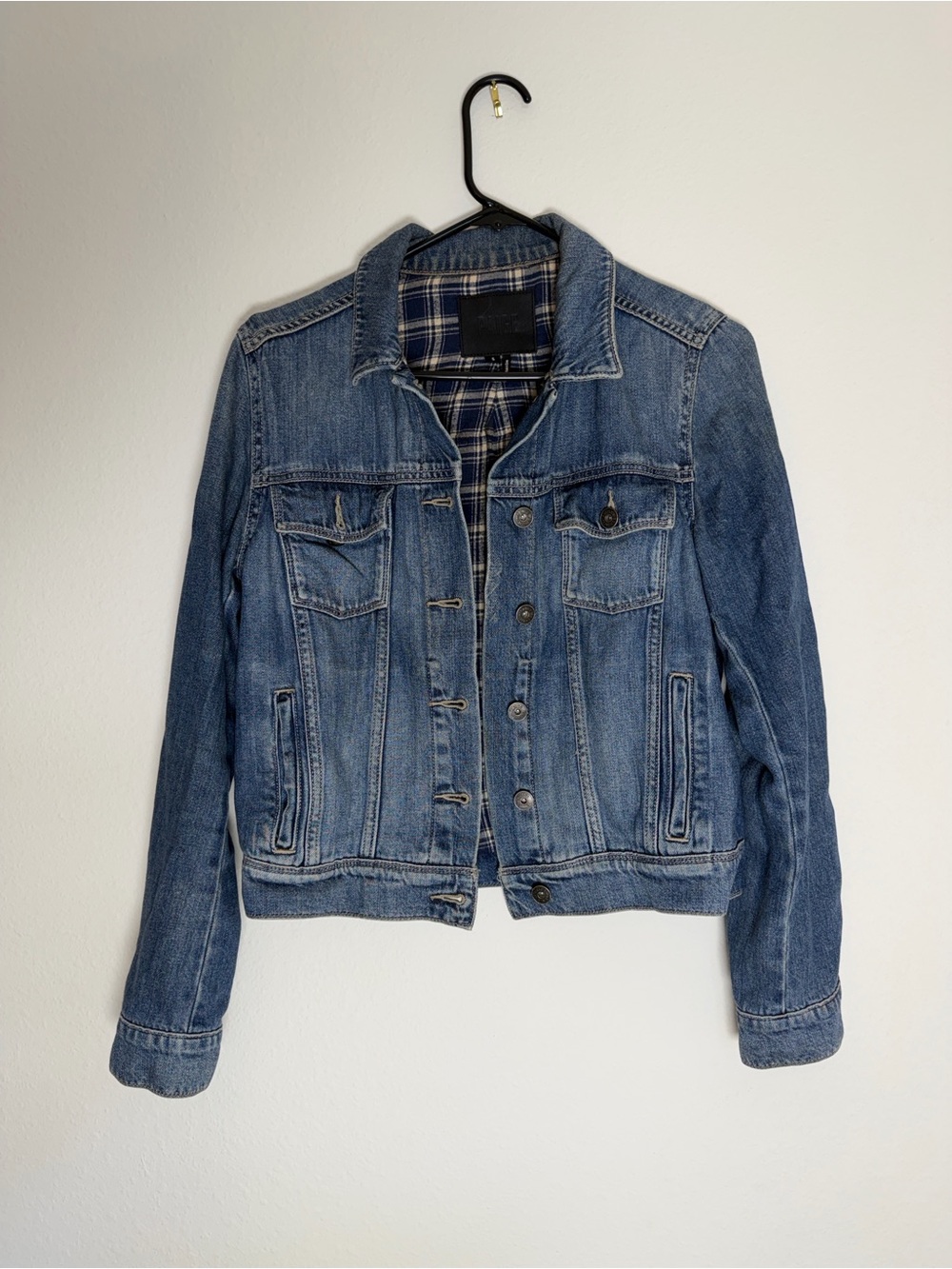 PAIGE Blue Denim Jacket with blanket liner - Small